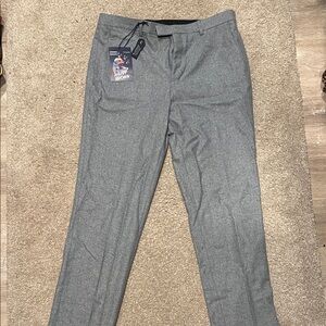 Men's Gray wool blend Dress Pants